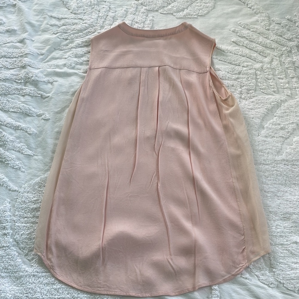 Vince blush button down tank top. Size m. - Picture 4 of 4